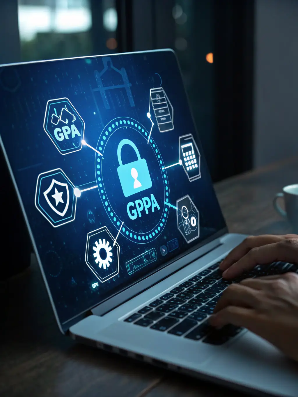 A diagram illustrating Osborne Data Colocation's compliance with industry standards such as HIPAA, PCI DSS, and GDPR.